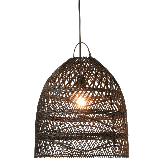 J-Line lampkap golven rotan 40x40x45cm 2999987 large