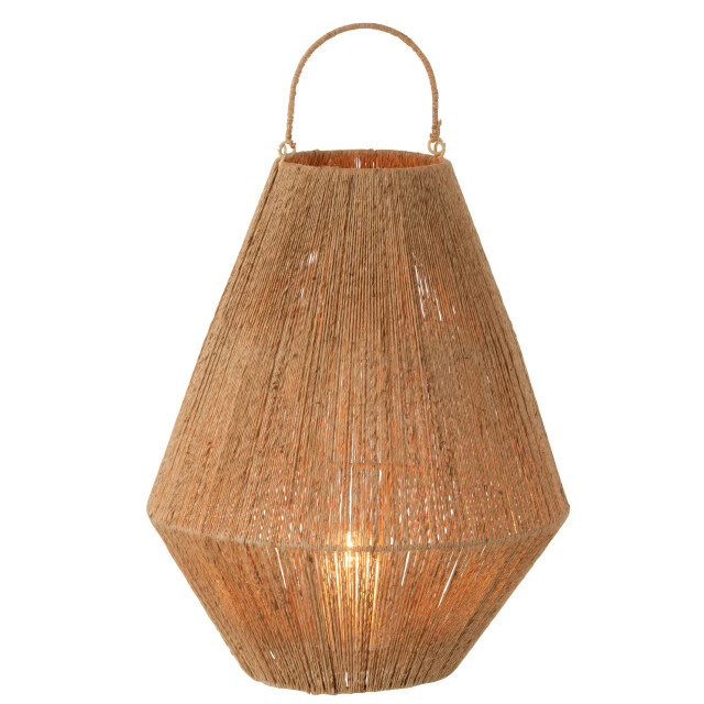 J-Line lantaarn dantya jute 37.5x37.5x48cm 3000320 large