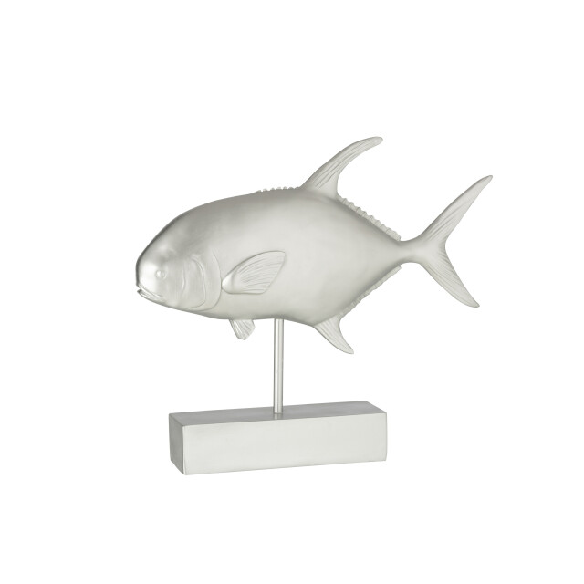J-Line vis op voet poly zilver 51.5x11x43.5cm 3005557 large
