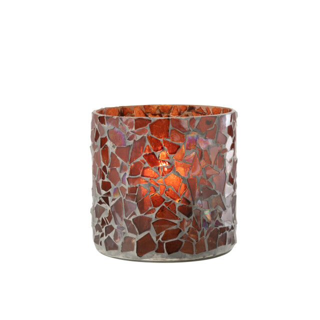 J-Line windlicht mozaiek glas large 16x16x16.5cm 3013682 large