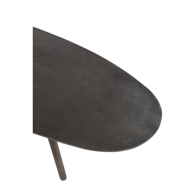 J-Line salontafel druppel aluminium/ijzer large 119x71.5x36cm 2999277 large