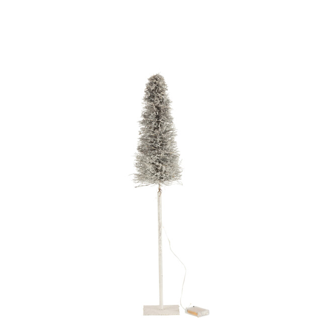 J-Line boom deco led/batterij takken white wash medium 15x15x79cm 3000360 large
