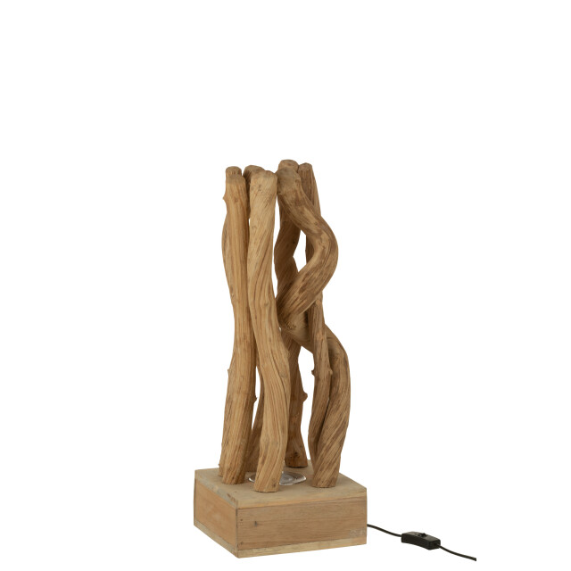 J-Line tafellamp takken hout naturel 24x24x56cm 2999499 large