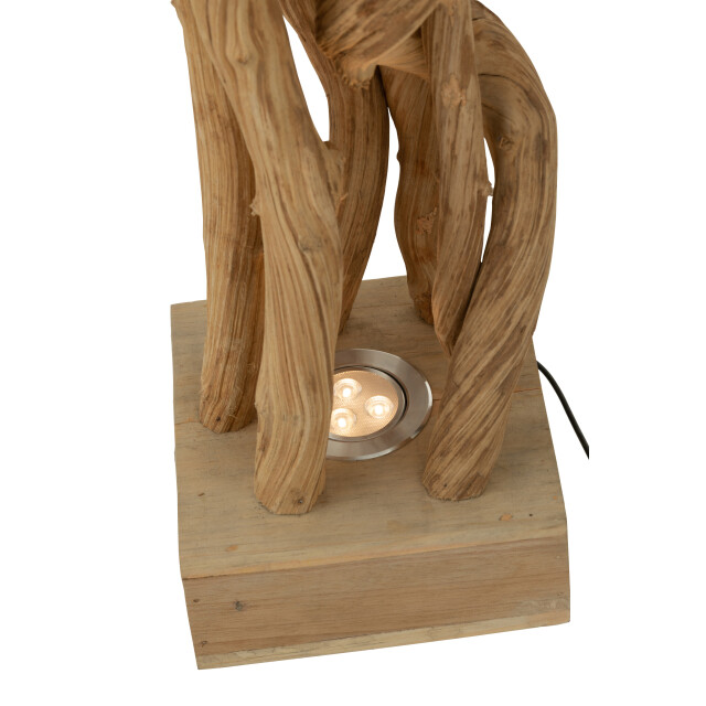J-Line tafellamp takken hout naturel 24x24x56cm 2999499 large