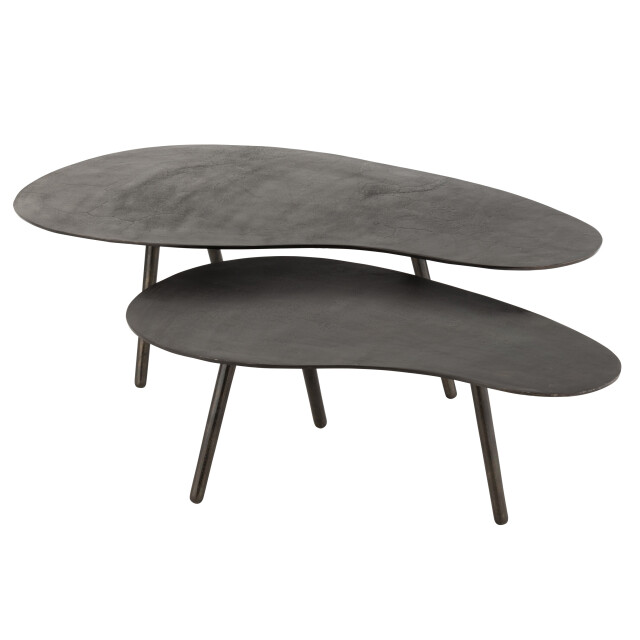 J-Line salontafel druppel aluminium/ijzer large 119x71.5x36cm 2999277 large