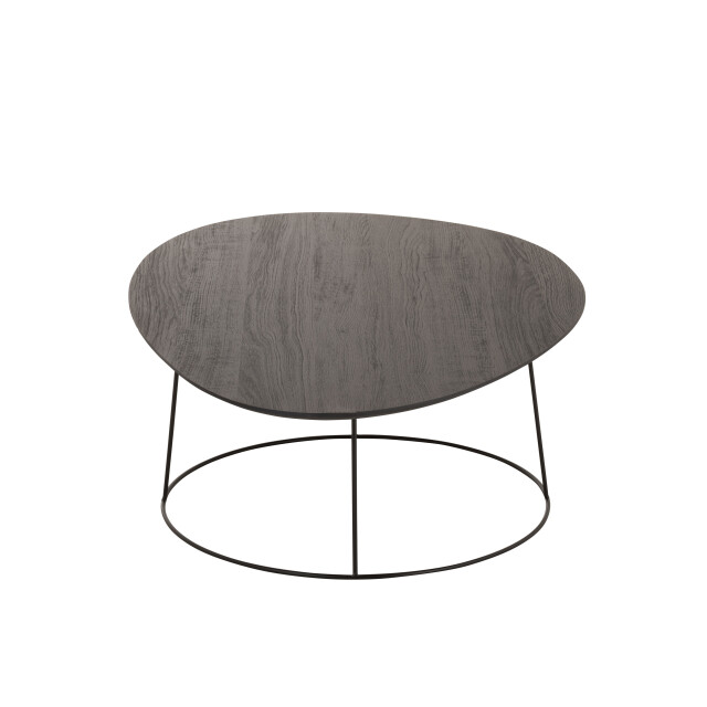 J-Line salontafel ovaal wood/metal d br 121x80x40cm 2999238 large