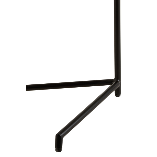 J-Line bijzettafel bistro rond mango hout/ijzer naturel/ 39x42x64cm 3000255 large