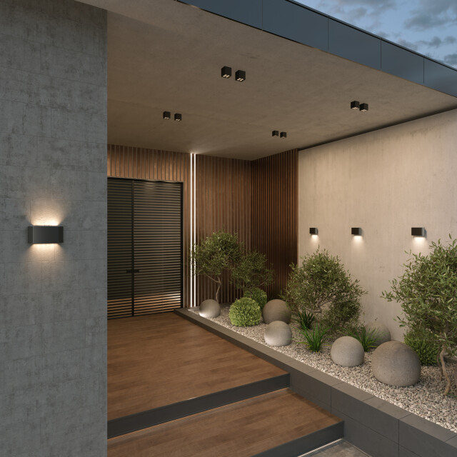 Maytoni Outdoor plafondlamp ares grafiet 2995015 large