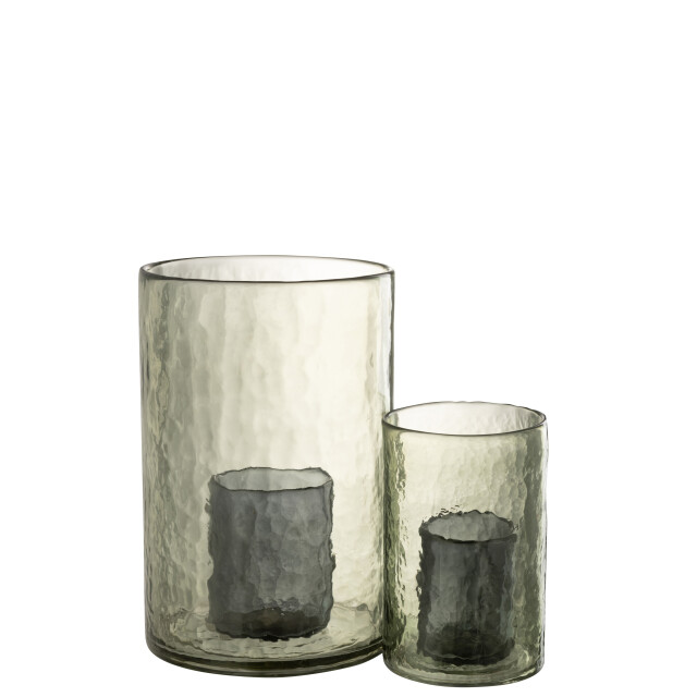 J-Line windlicht dubbel glas large 20.5x20.5x30.5cm 3013742 large