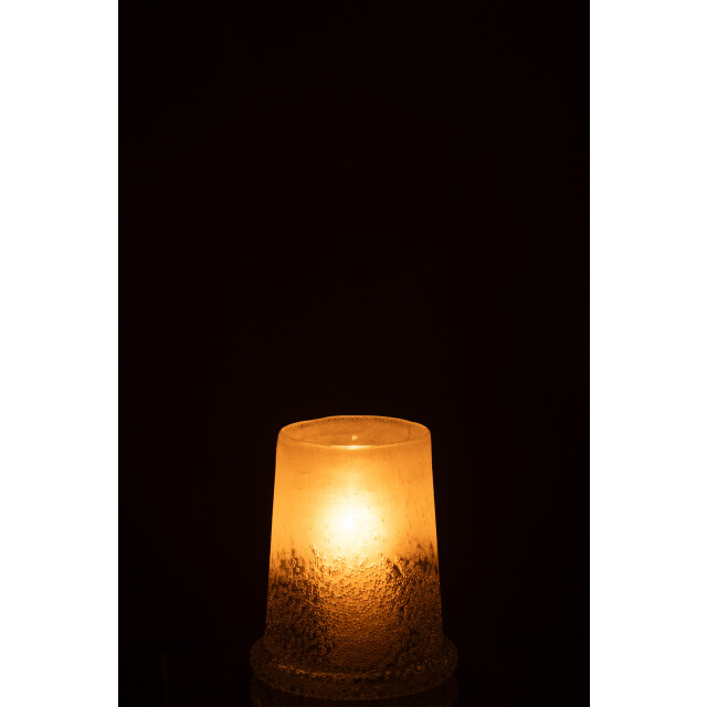 J-Line windlicht suiker glas medium 12.5x12.5x15cm 3013743 large