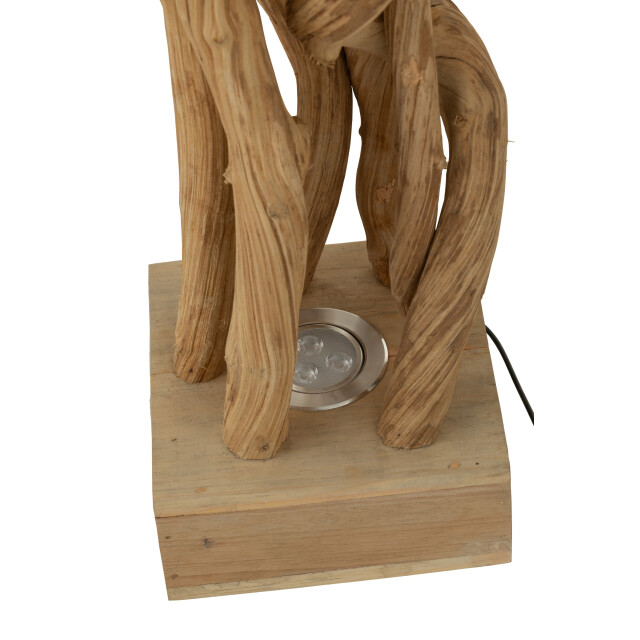 J-Line tafellamp takken hout naturel 24x24x56cm 2999499 large