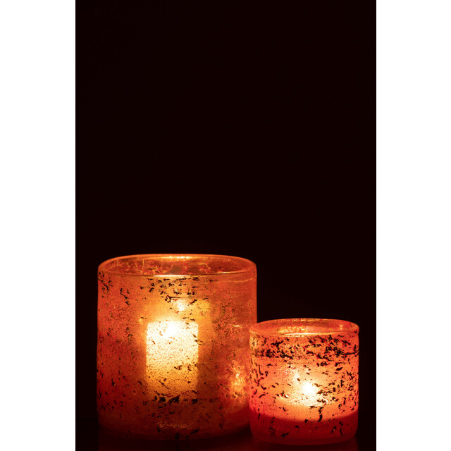 J-Line windlicht glas mix medium 15.5x15.5x15cm 3013707 large