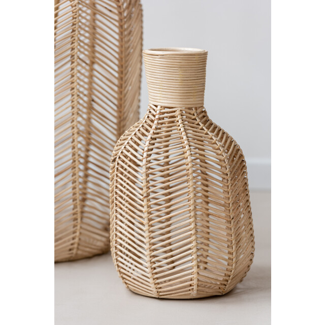 J-Line mand fles raffia 23x223x41cm 3005016 large