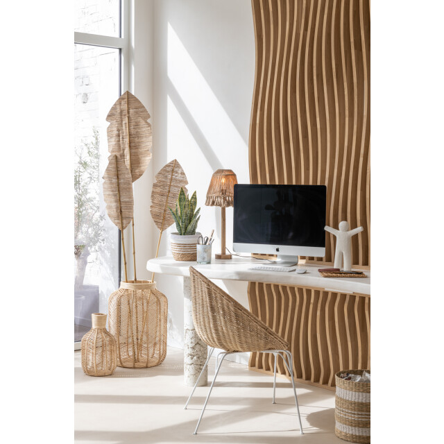 J-Line mand fles raffia 23x223x41cm 3005016 large