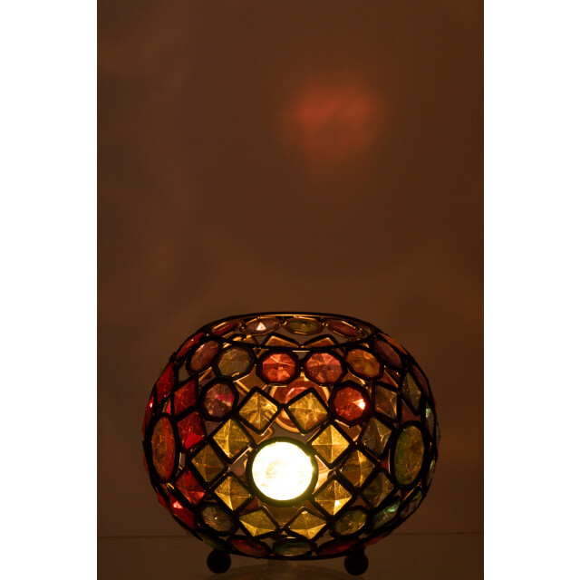 J-Line windlicht ijzer/kunststof mix 20x20x15cm 3013749 large