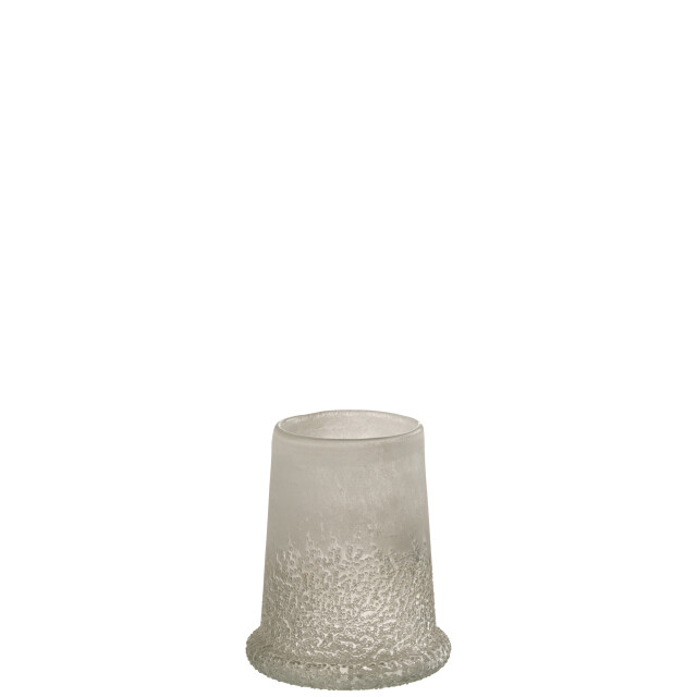 J-Line windlicht suiker glas medium 12.5x12.5x15cm 3013743 large