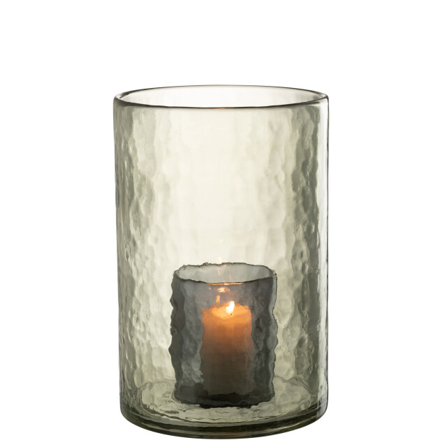 J-Line windlicht dubbel glas large 20.5x20.5x30.5cm 3013742 large