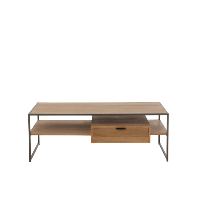 J-Line tv tafel 1 lade hout/metaal 120x60x42.5cm 3013774 large