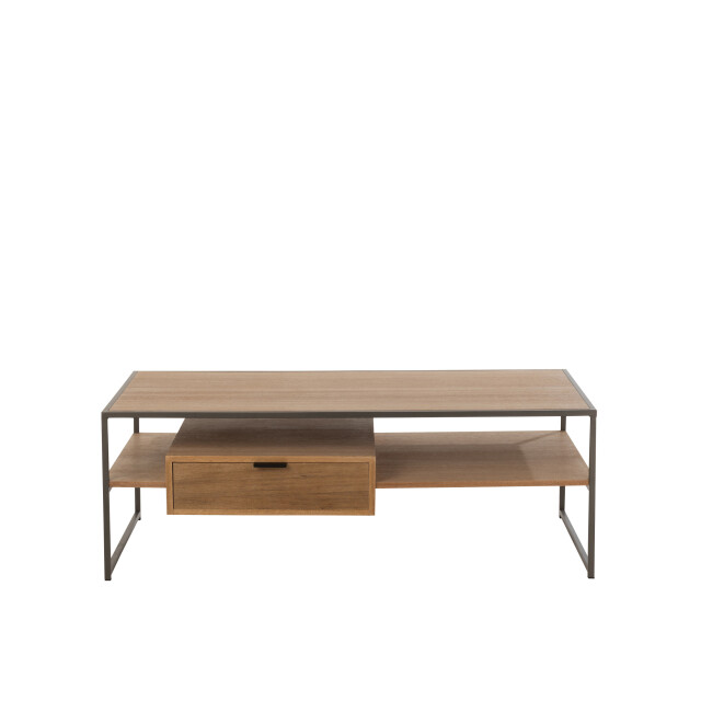 J-Line tv tafel 1 lade hout/metaal 120x60x42.5cm 3013774 large