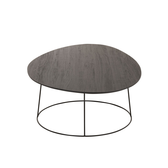 J-Line salontafel ovaal wood/metal d br 121x80x40cm 2999238 large