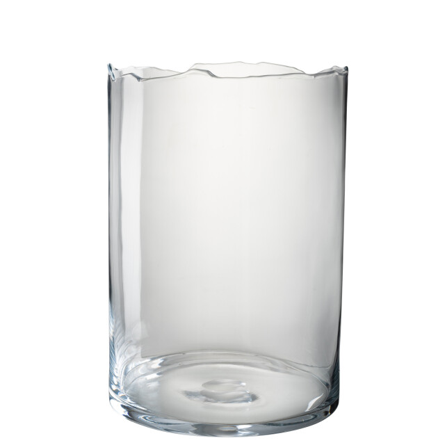 J-Line windlicht onregelmatige rand glas lang 27x27x39cm 3013666 large