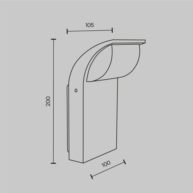 Maytoni Outdoor wandlamp stock grafiet 2994935 large