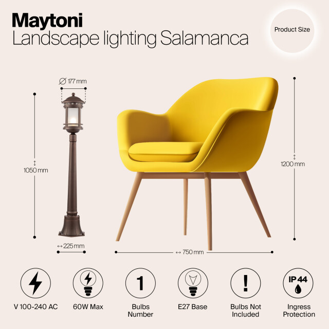 Maytoni Outdoor landschapsverlichting salamanca - Ø17,7 3004517 large