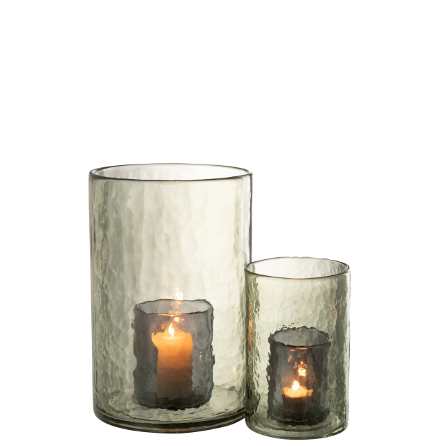 J-Line windlicht dubbel glas large 20.5x20.5x30.5cm 3013742 large