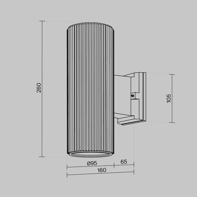 Maytoni Outdoor wandlamp rando - Ø9,5 2994909 large