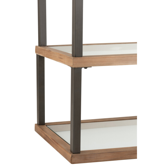 J-Line console 3 niveaus glas/hout 132x46x79cm 2999919 large