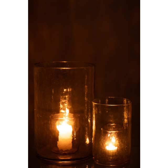 J-Line windlicht dubbel glas large 20.5x20.5x30.5cm 3013742 large