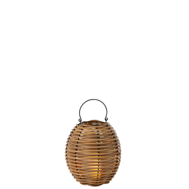 J-Line lantaarn gewoven led plastic small 30x30x34cm 2999914 large