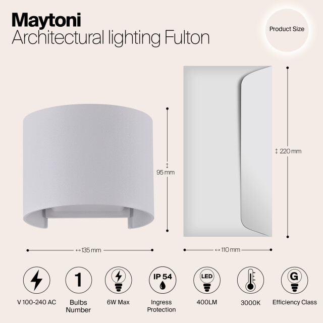 Maytoni Outdoor architecturale verlichting fulton - 3004589 large