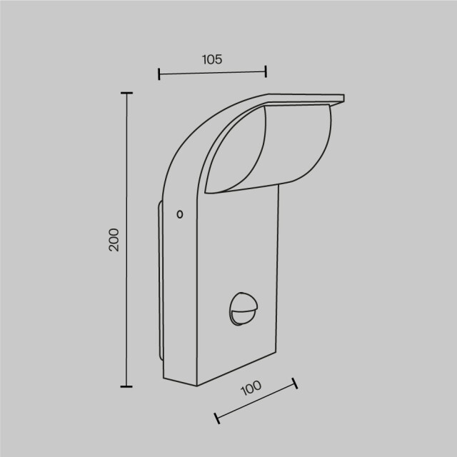 Maytoni Outdoor wandlamp stock grafiet 2994933 large