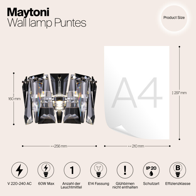 Maytoni wandlamp puntes chroom 2993877 large