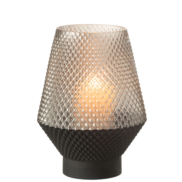 J-Line vaas motief glas large 18.5x18.5x26cm 2997585 large
