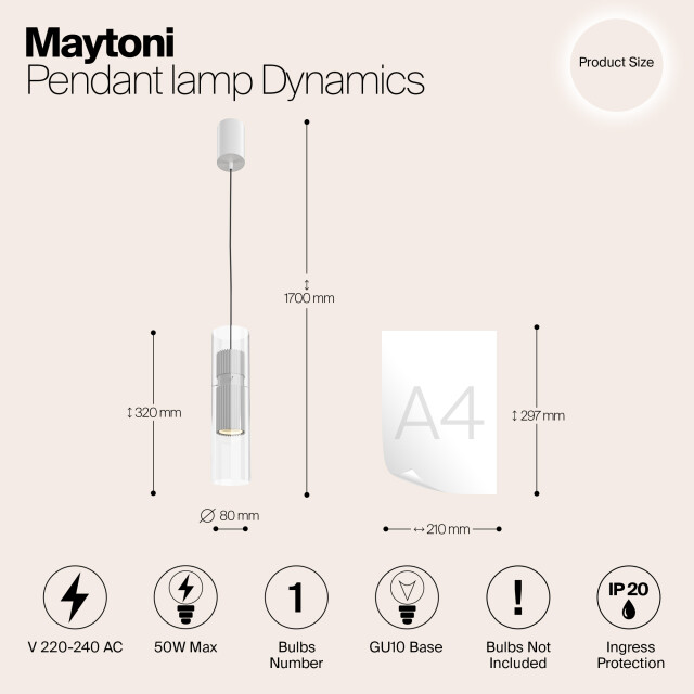 Maytoni hanglamp dynamics - Ø8 2993514 large