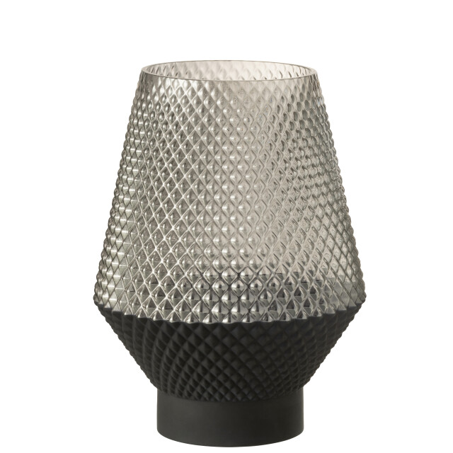 J-Line vaas motief glas large 18.5x18.5x26cm 2997585 large