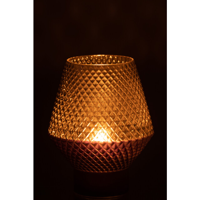 J-Line vaas motief glas small 17x17x21.5cm 2997583 large