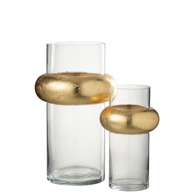 J-Line vaas cylinder ring hoog glas large 20x20x35.5cm 2997554 large