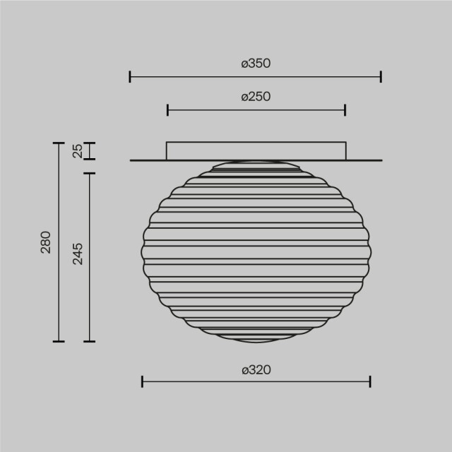 Maytoni plafondlamp reels - Ø35 3173313 large