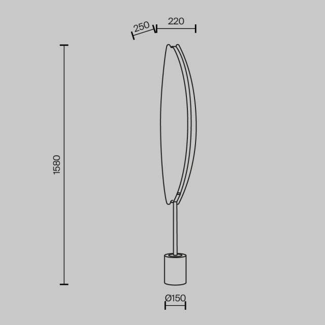 Maytoni vloerlamp breeze messing 2993588 large
