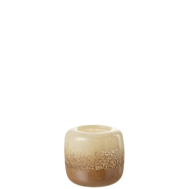 J-Line vaas opi glas /beige small 15x15x14cm 2997639 large