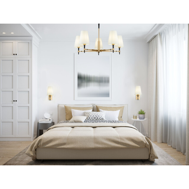 Maytoni kroonluchter zaragoza messing Ø78 3004324 large