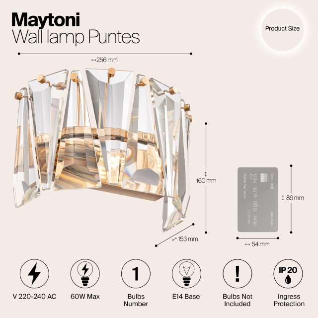 Maytoni wandlamp puntes - 2993875 large