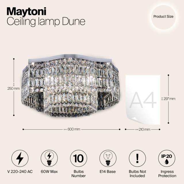 Maytoni plafondlamp dune chroom 3173335 large
