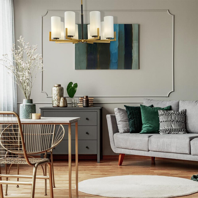 Maytoni kroonluchter fortano en messing Ø76 3004292 large