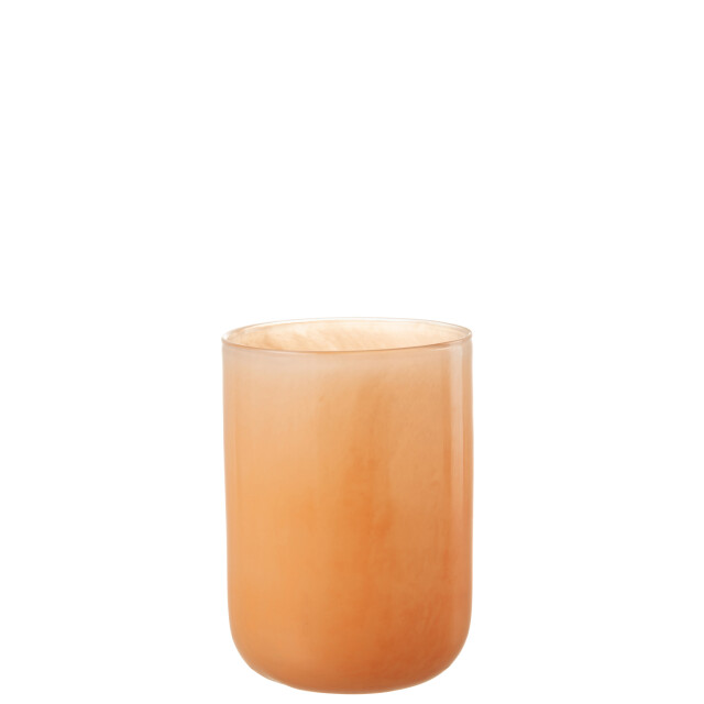 J-Line vaas corrie glas koraal medium 16x16x23cm 2997646 large