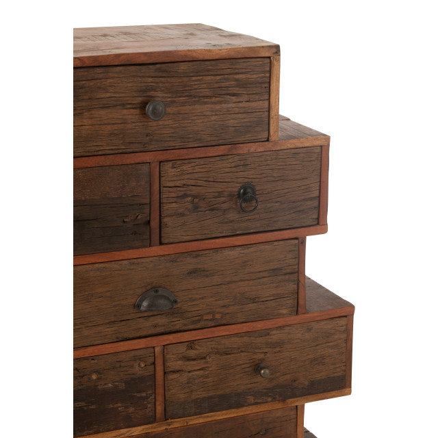 J-Line kast vinto gerecycleerd hout 76x35x109cm 3015449 large