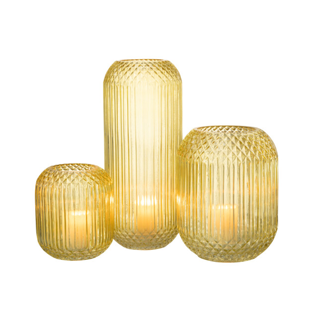 J-Line vaas recht geslepen glas large 15.5x15.5x36.5cm 2997664 large